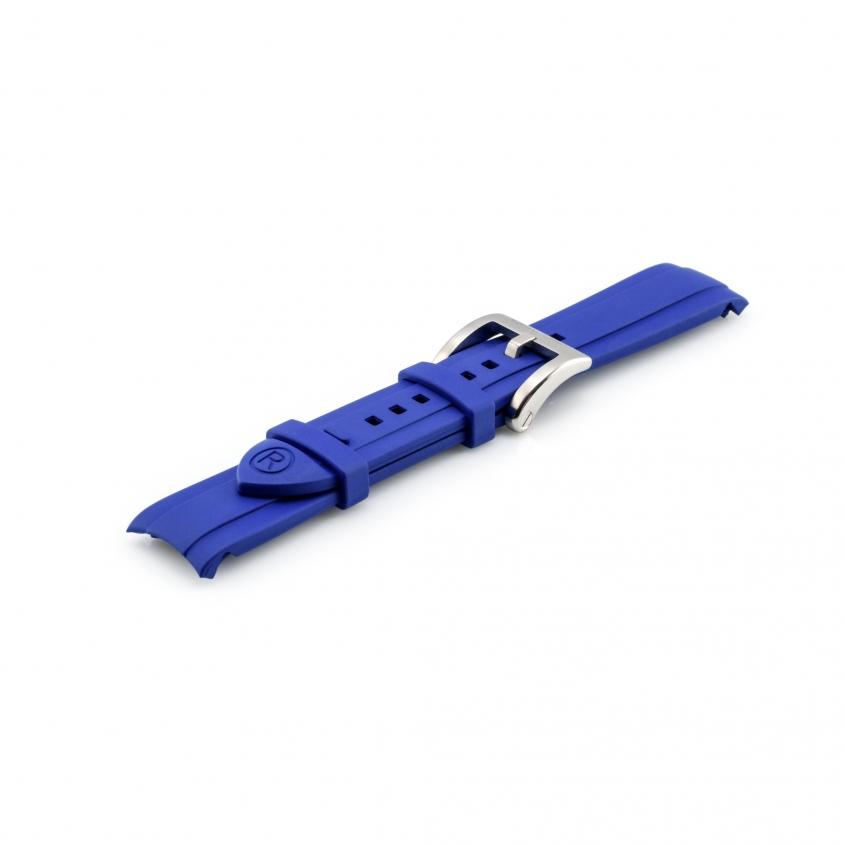 blaues Kautschukband für Rolex Explorer II